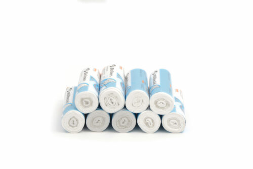 HDPE-Müllbeutel 70l, weiß