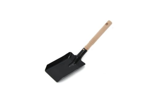 Kohleschaufel Metall mit Holzgriff